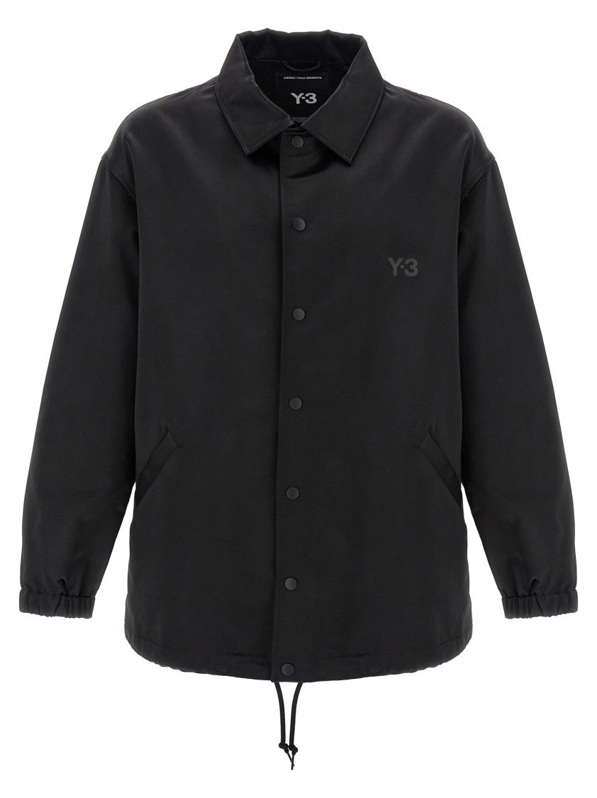 Y-3 Satin-Effect Jacket With Embossed Back Print