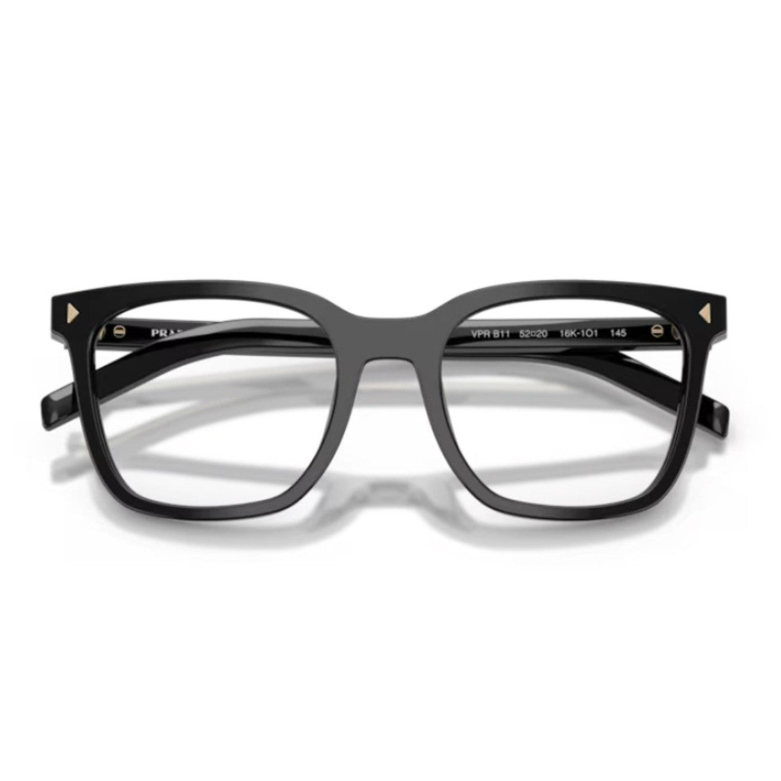 Prada Black Pr B11v Square Acetate Eyeglasses