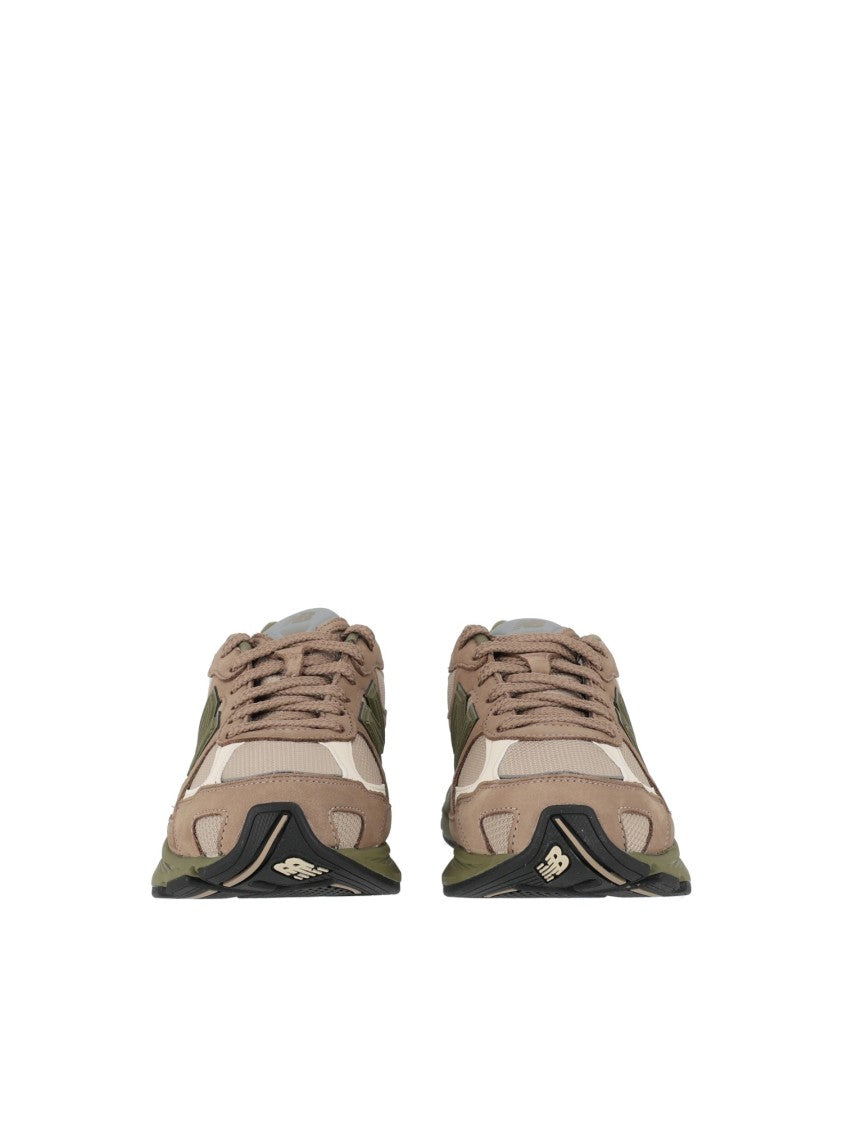 New Balance Light Mushroom Nubuck Mesh Sneakers