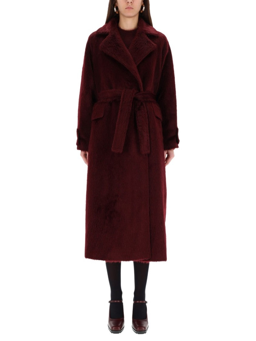 Max Mara Albata Belted Alpaca-Blend Coat
