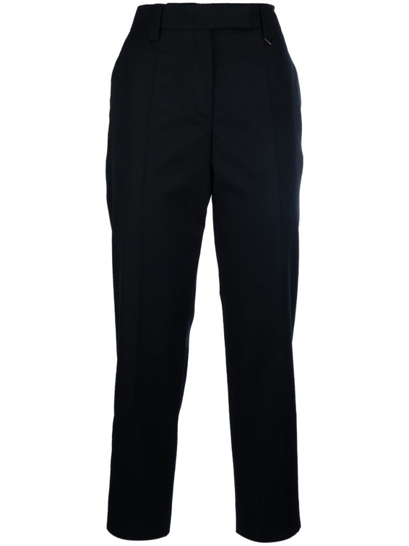 Prada Tailored Straight-Leg Trousers With Minimalist Design