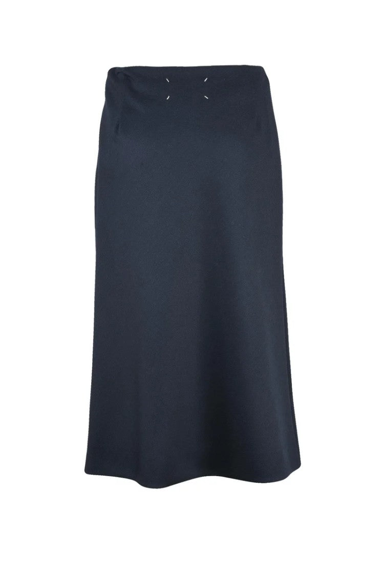 Maison Margiela Flared Midi Skirt - Blue