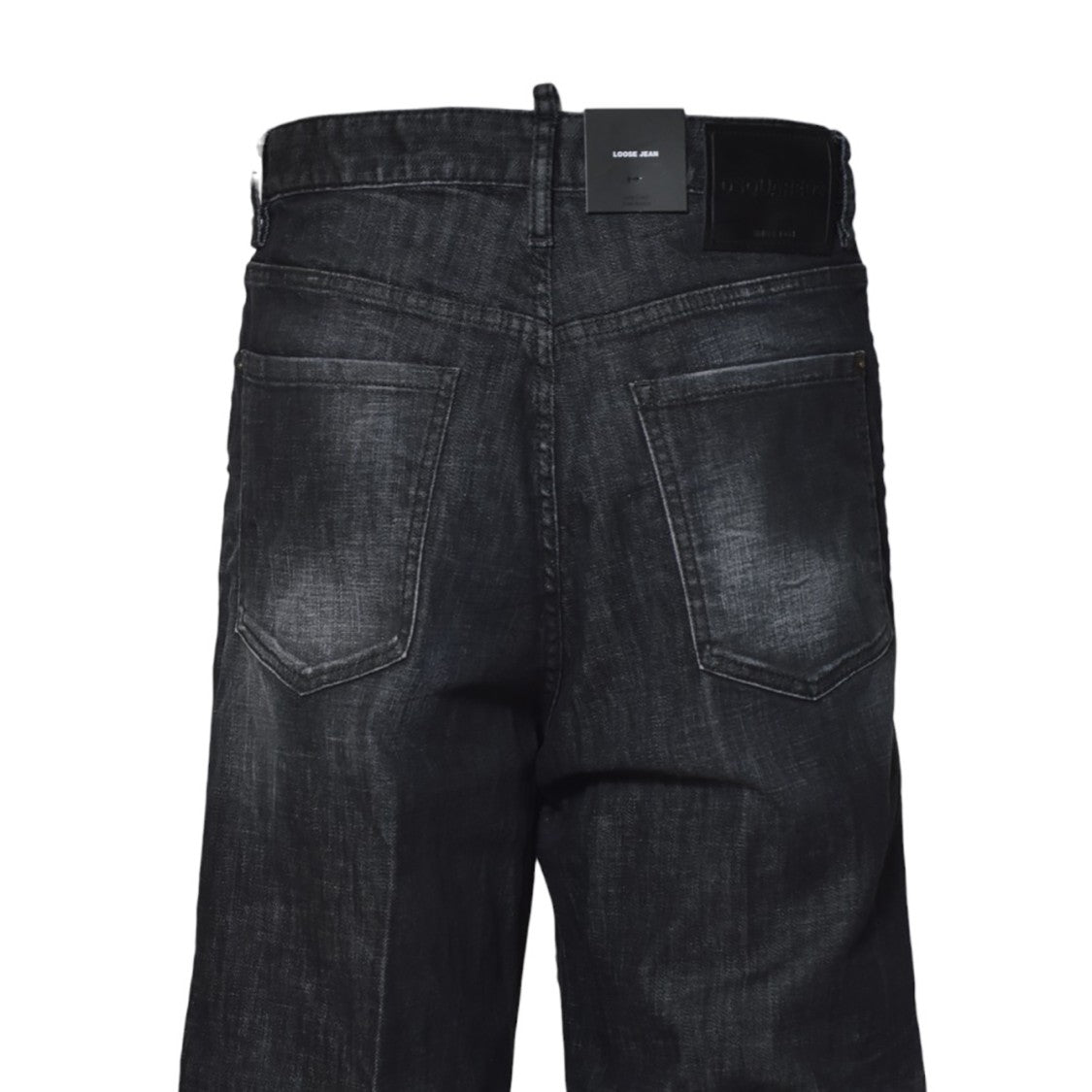 Dsquared2 Straight-Leg Black Jeans With Vintage Wash