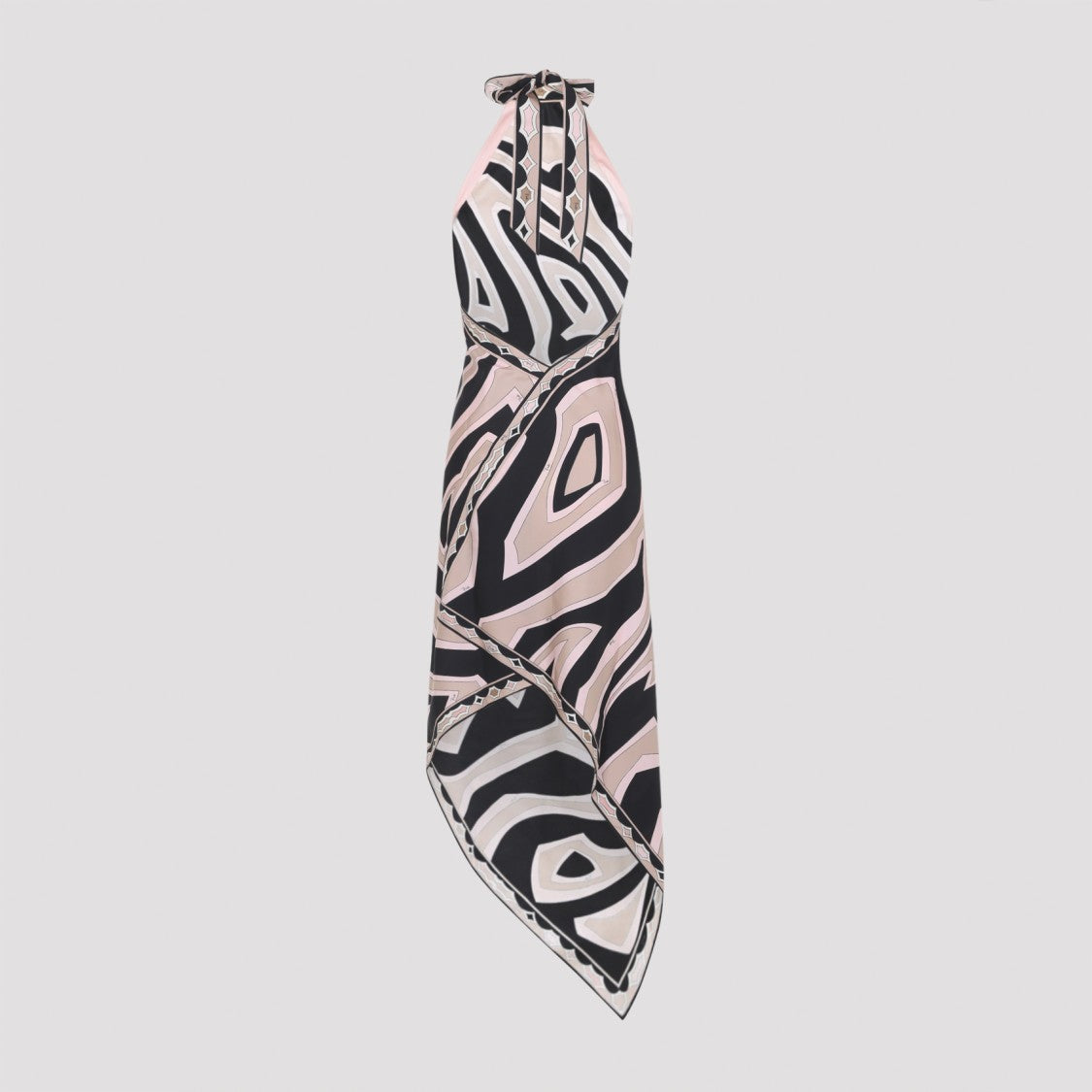 Pucci Asymmetrical Halter Neck Midi Dress