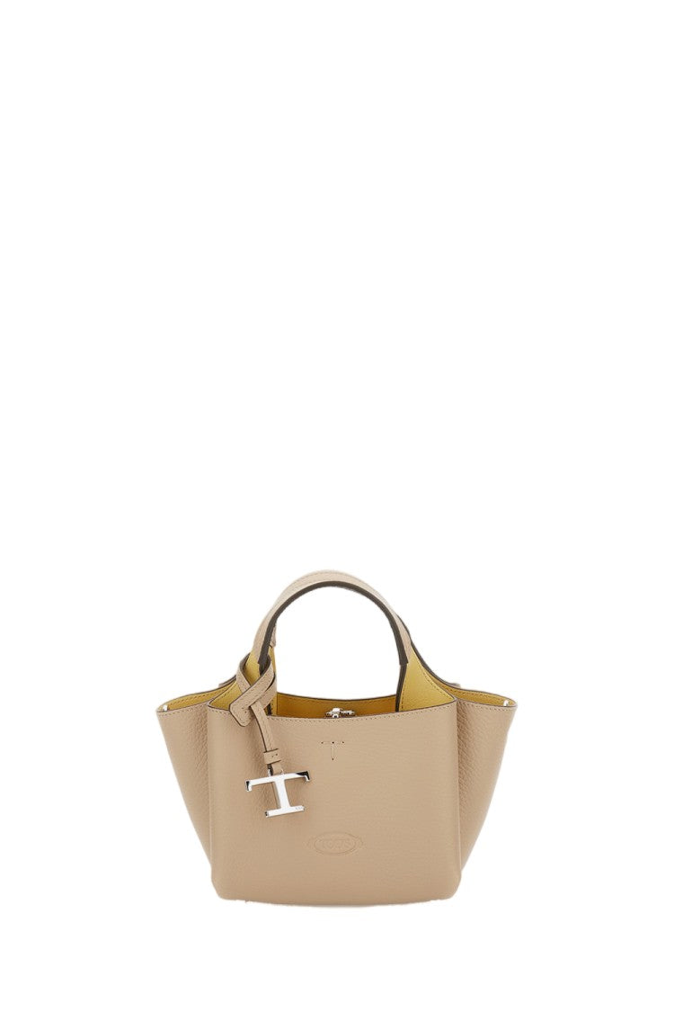 Tod's Structured Timeless T Leather Mini Shoulder Bag