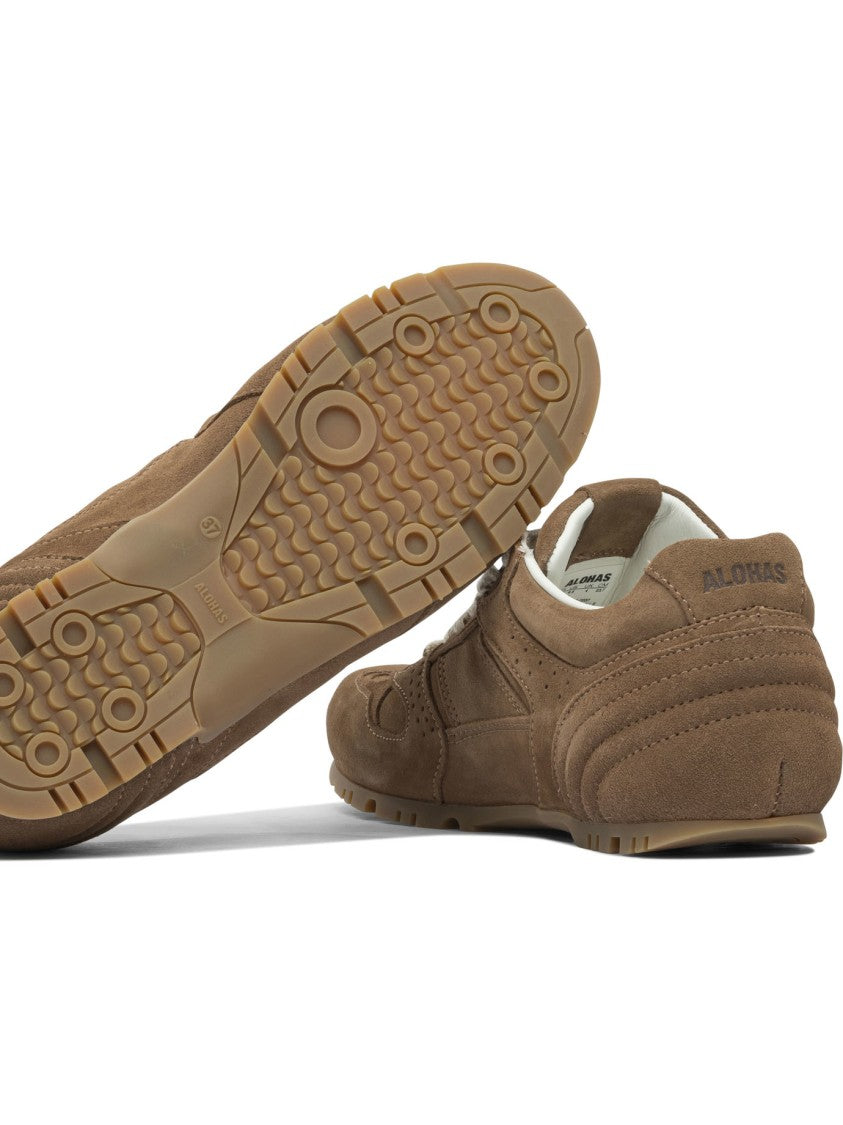 Alohas Tb.56 Suede Cream Leather Sneakers