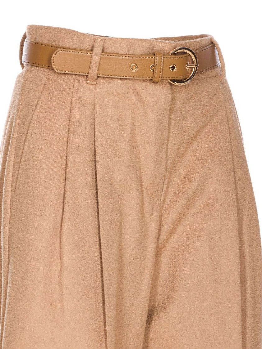Max Mara Wide-Leg Trousers With Pleated Design