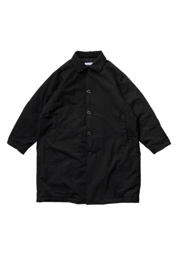 Ordinary Fits Boxy Black Coat With Three-Quarter Sleeves And Minimalist Design