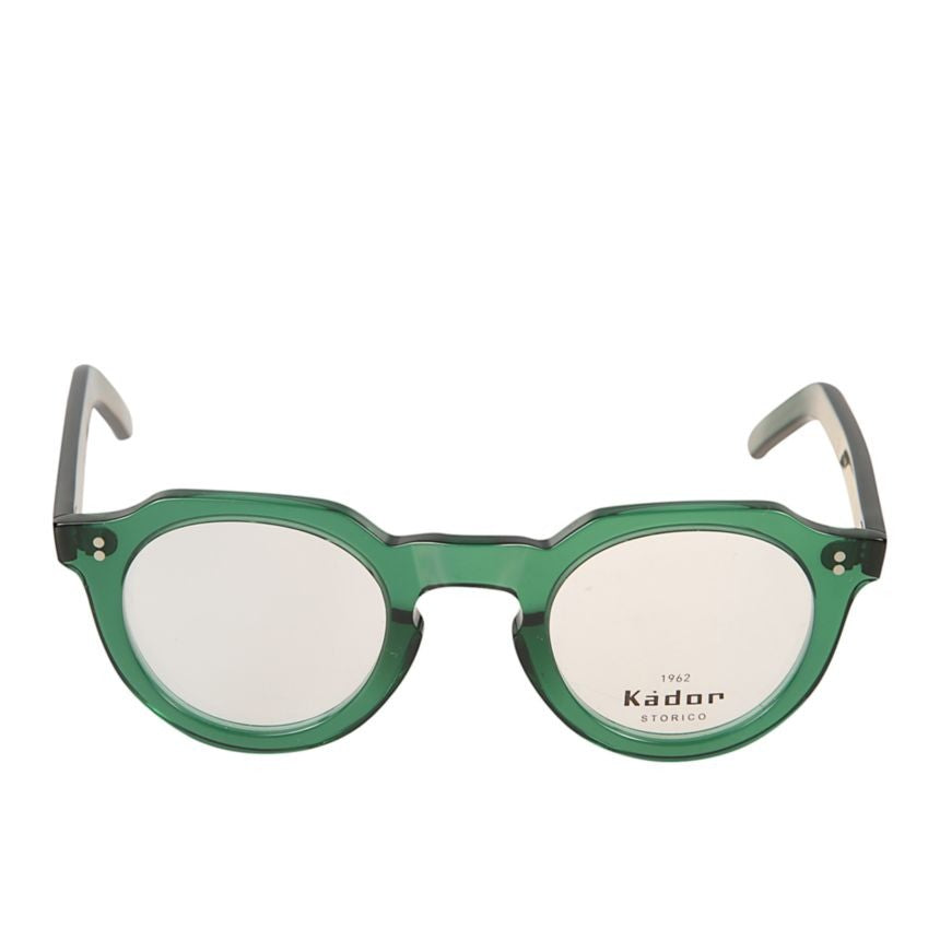 Kador Storiko Translucent Green Acetate Round Frame Sunglasses