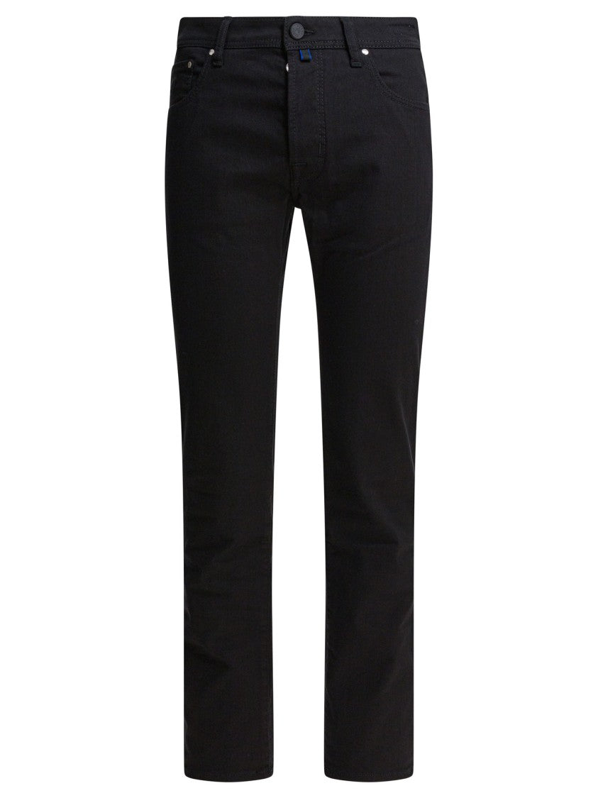 Jacob Cohen Slim-Fit Black Jeans With Classic Five-Pocket Design