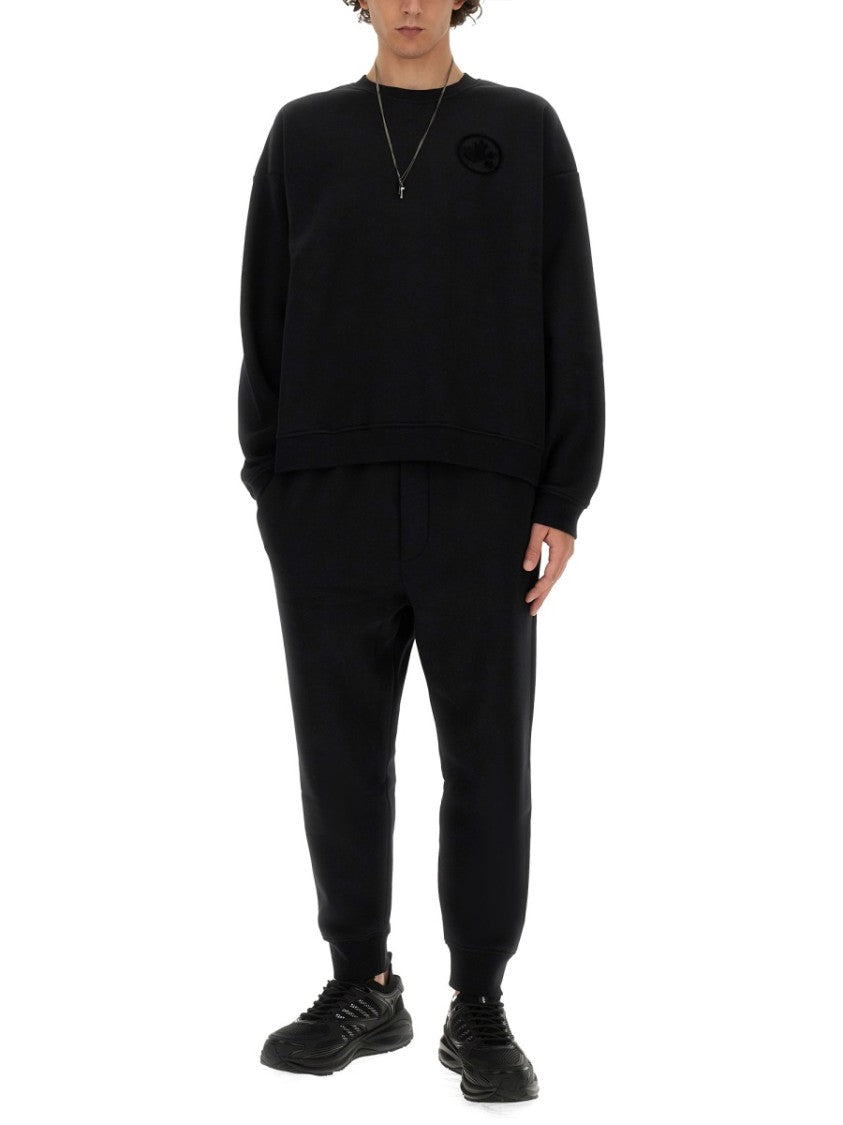 Dsquared2 Black Sweatshirt With Crew Neckline
