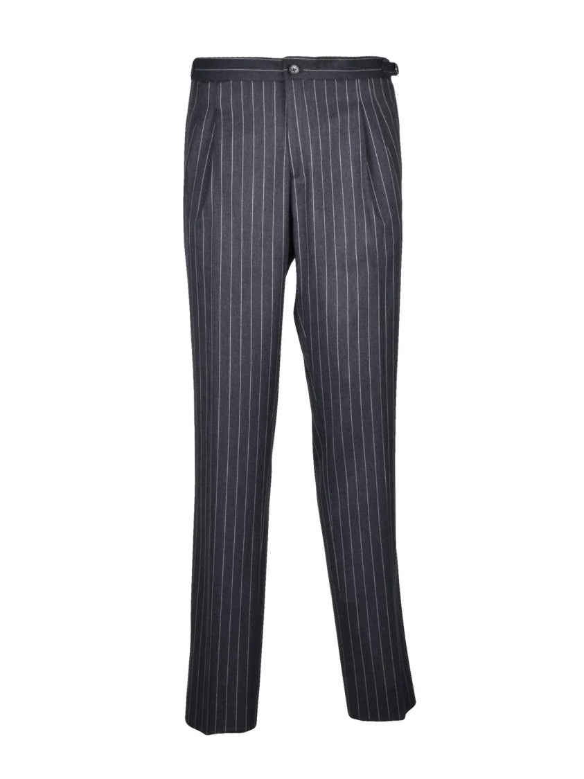 Fbte From Beginning To End Grey Polyester Viscose Elastane Double-Breasted Suit