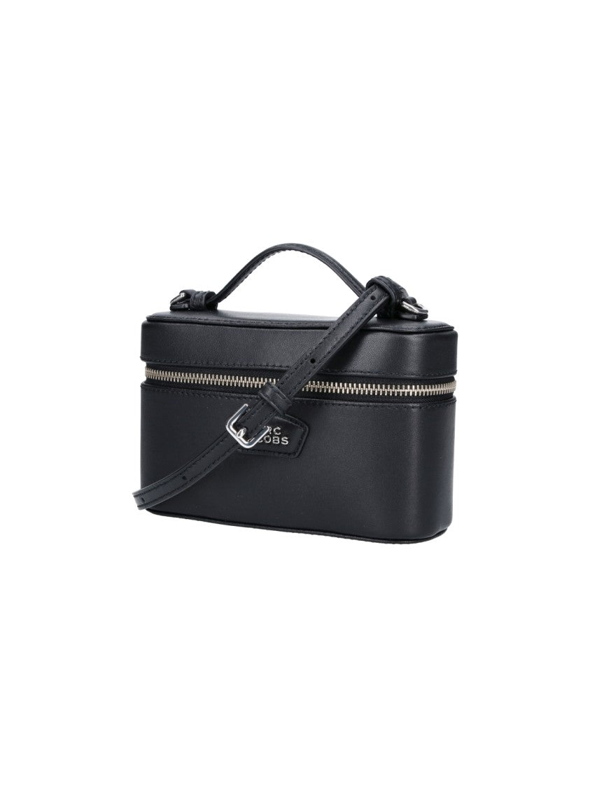 Marc Jacobs Black The Vanity Bag Calf Leather Handbag