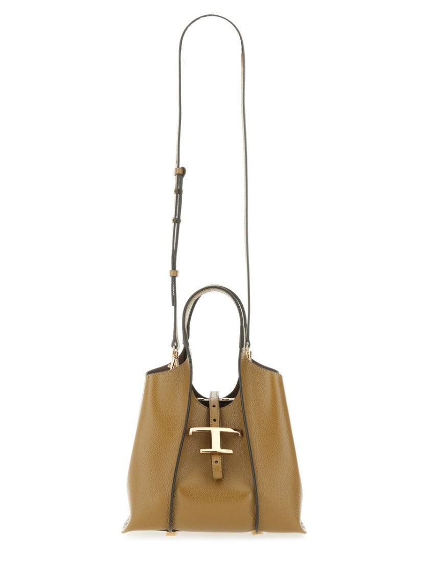Tod's Timeless Leather Mini T Shopping Bag