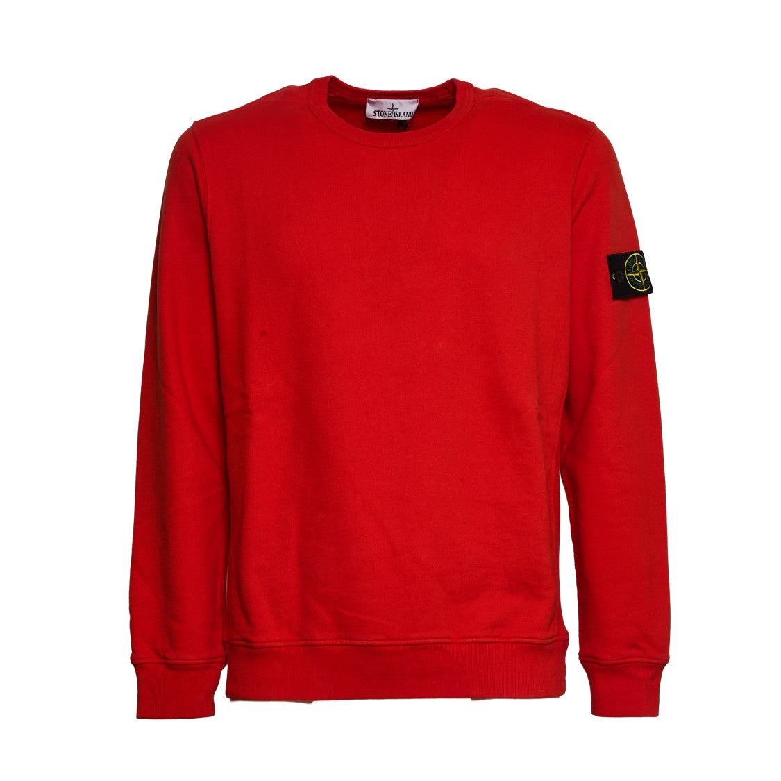 Stone Island Brushed Organic Cotton Fleece Crewneck Sweatshirt