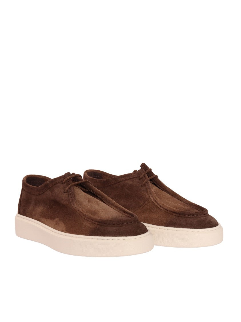 Doucal's Brown Paraboot Chukka Suede Sneakers