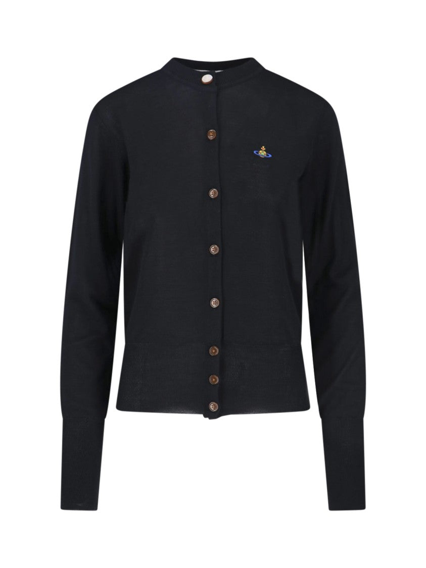 Vivienne Westwood Black Bea Wool Silk Cardigan
