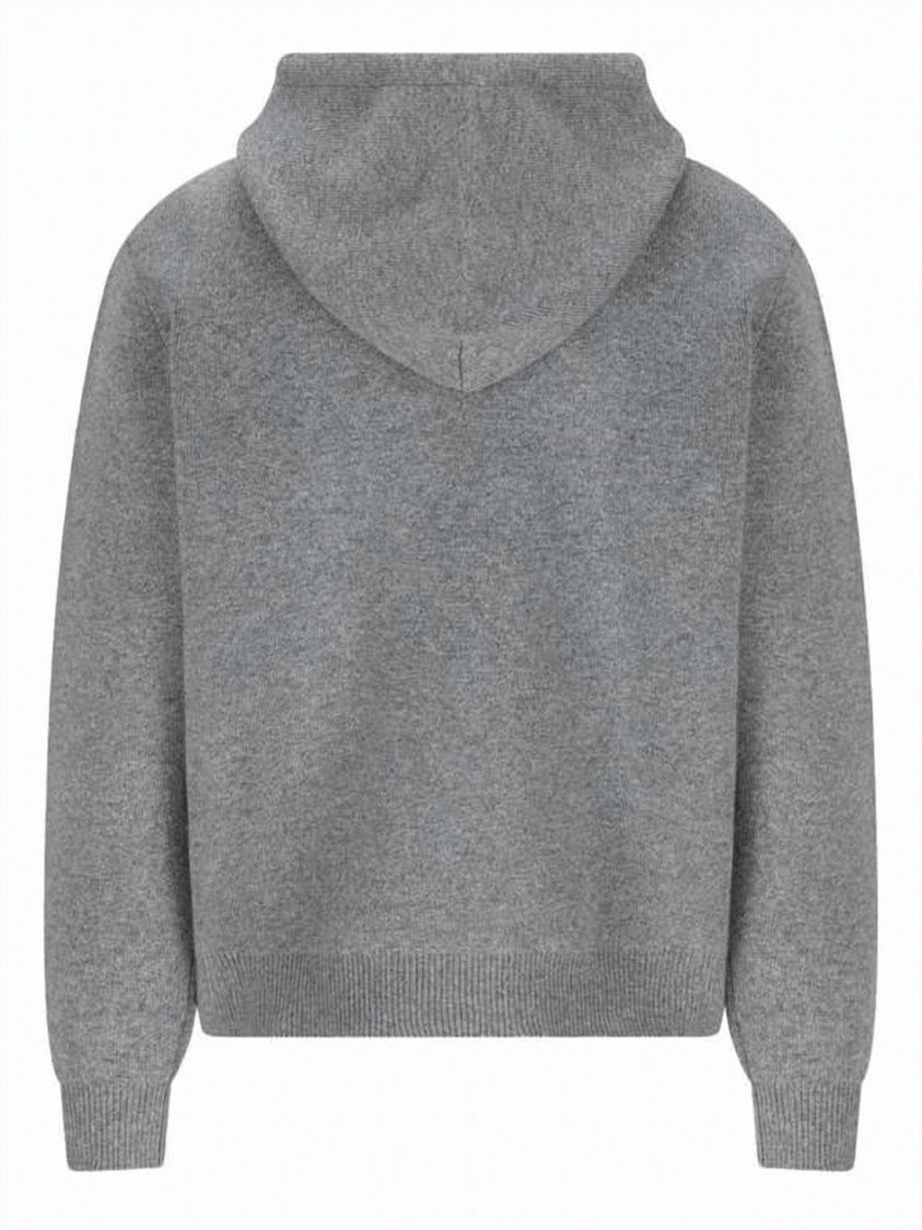 Celine Knit Sweatshirt With Hood And Kangaroo Pocket