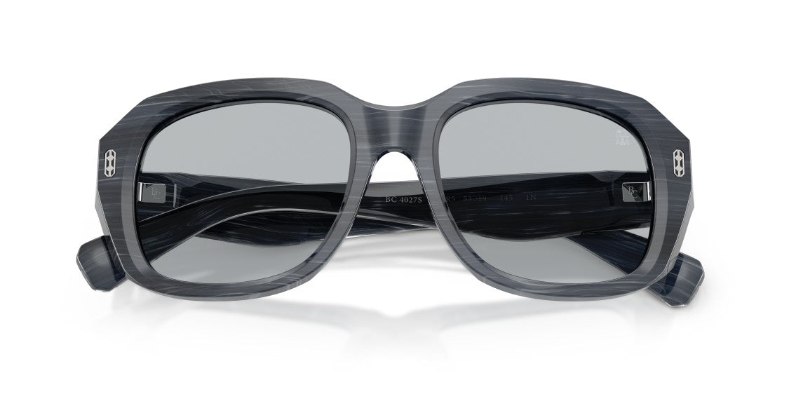 Brunello Cucinelli Grey 0Bc4027s Marbled Acetate Oversized Square Sunglasses
