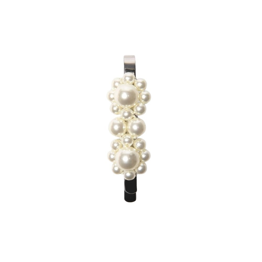 Simone Rocha Mini Flower Hair Clips - Pearl - White