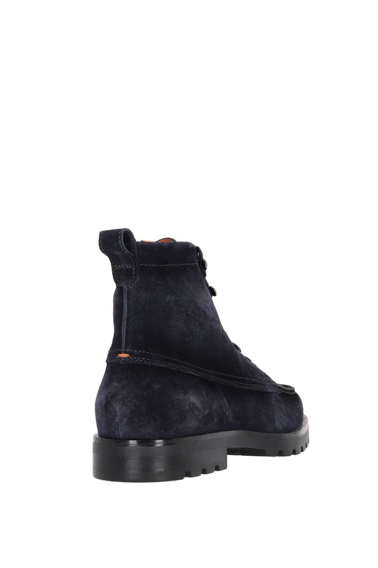 Santoni Anti-Slip Sole Suede Ankle Boots