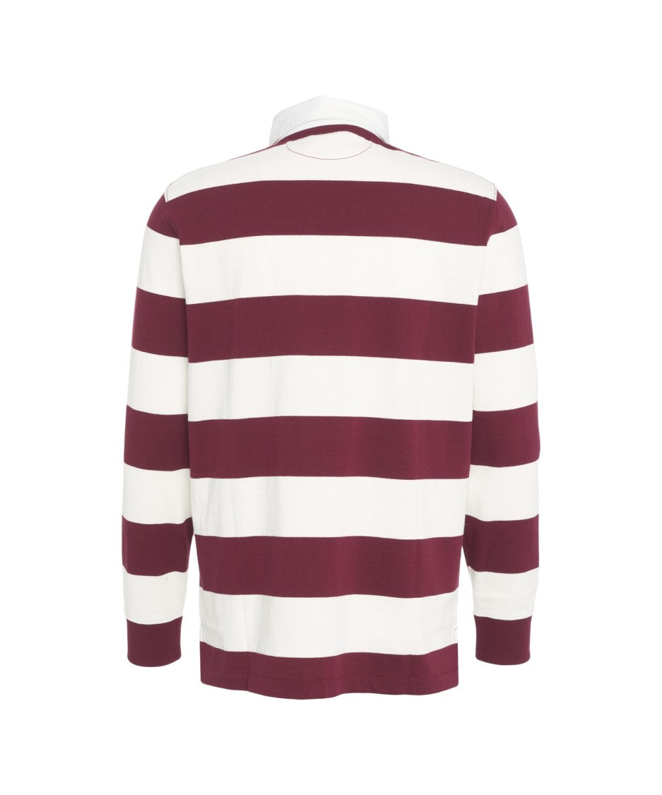 Polo Ralph Lauren Horizontal Stripe Long Sleeve Polo With Classic Collar