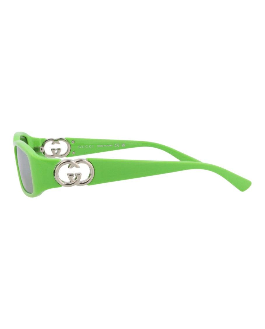 Gucci Square-Frame Injection Sunglasses
