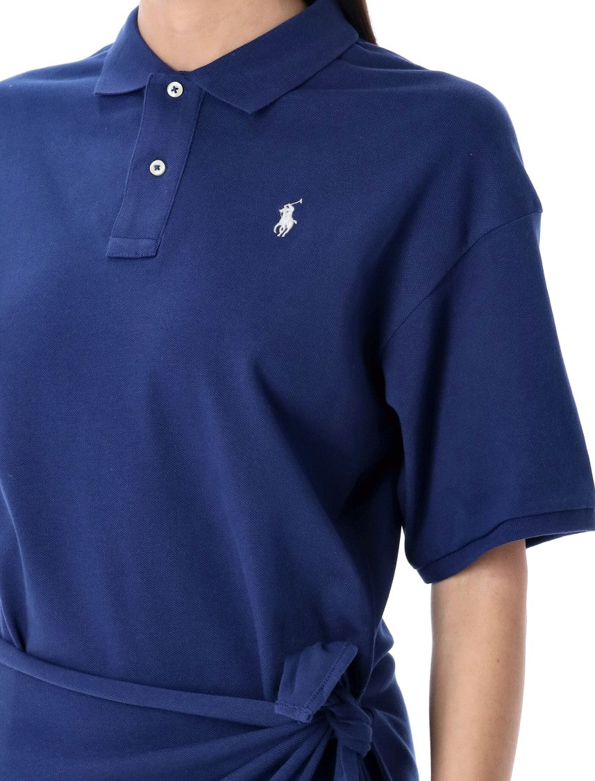 Polo Ralph Lauren Faux-Wrap Skirt Polo Mini Dress