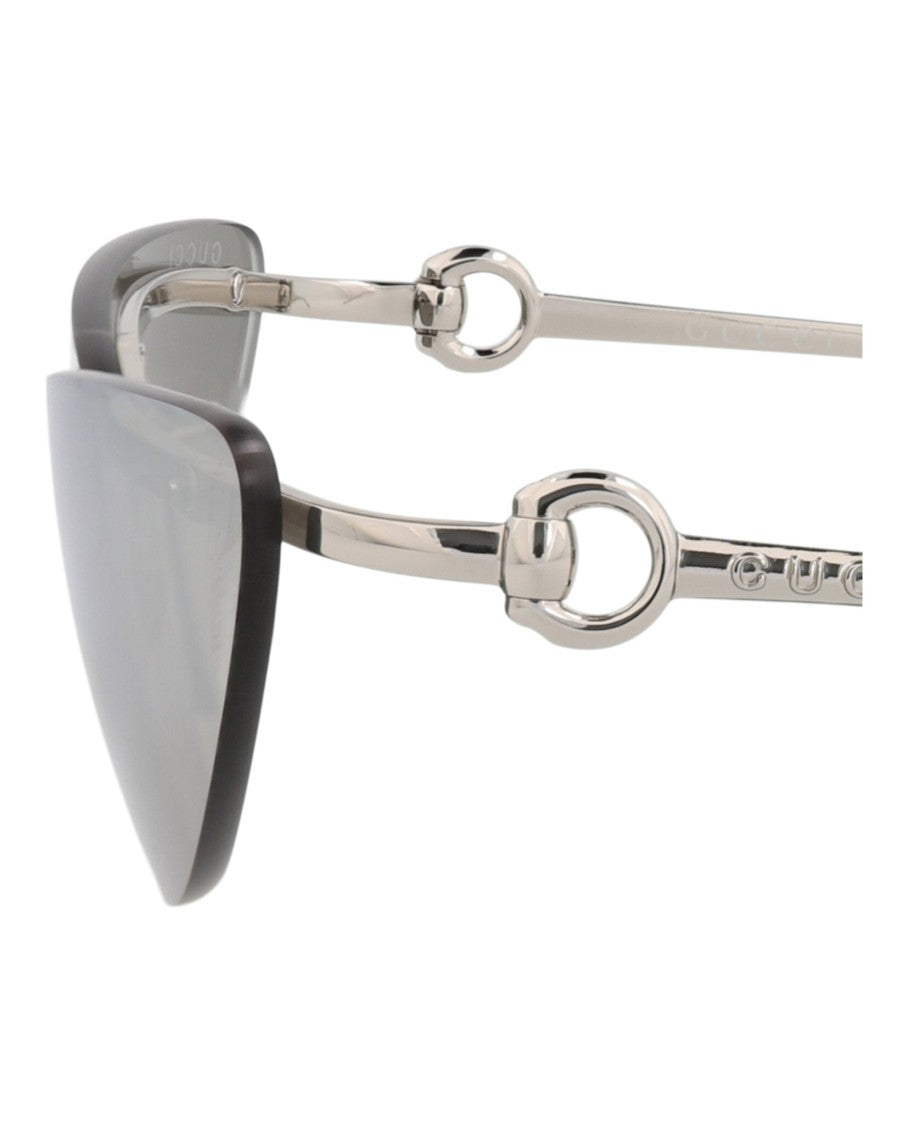 Gucci Cat Eye-Frame Metal Sunglasses