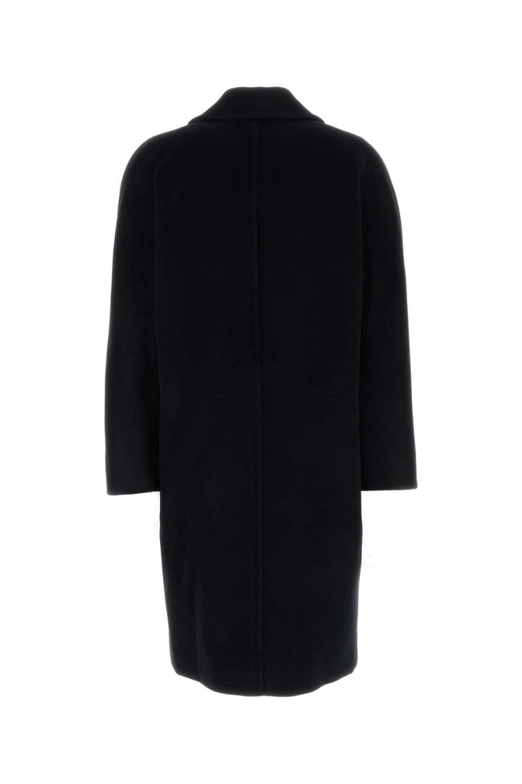Mm Studio Black Wool Cocco Coat