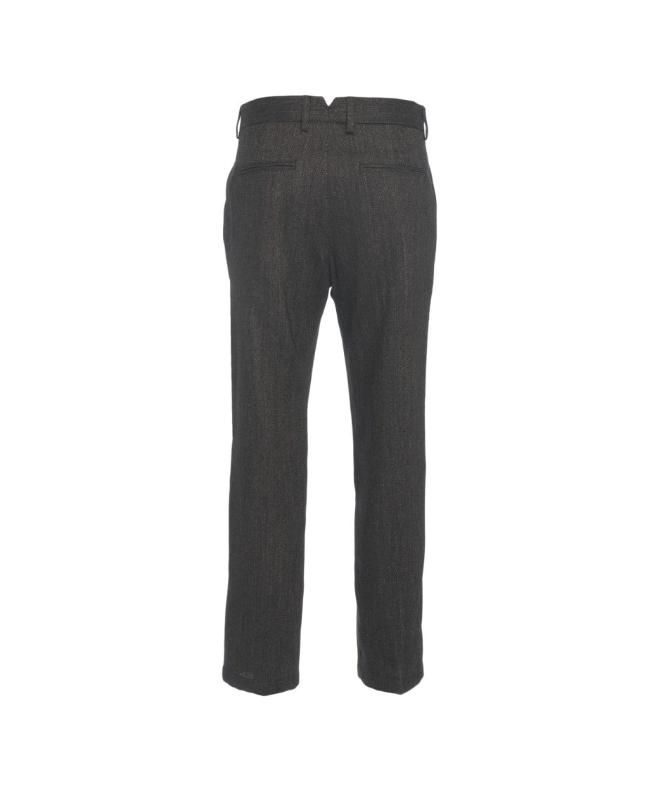 Luis Trenker Straight Leg Trousers With Timeless Woven Pattern