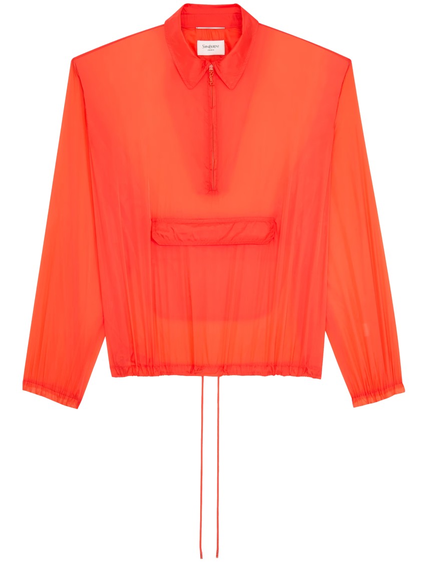 Saint Laurent Orange A Vento Windbreaker