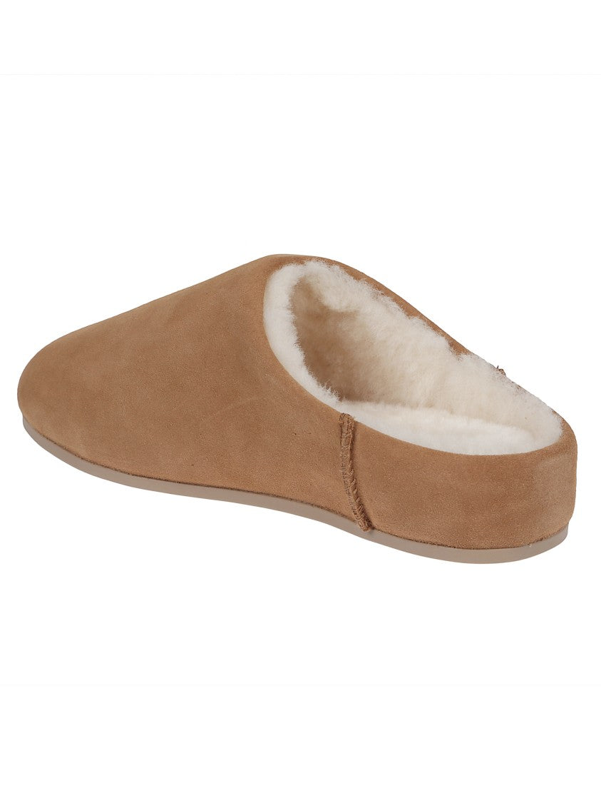Ugg Slip-On Sandals With Smooth Suede Exterior
