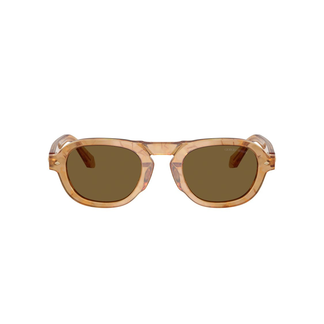 Giorgio Armani 0Ar8244 Translucent Acetate Sunglasses With Brown Tinted Lenses