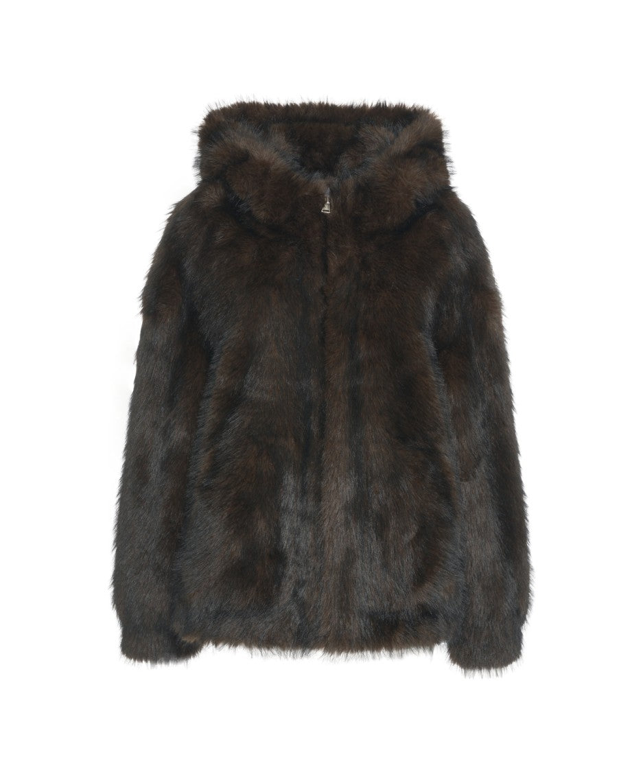 Bully Faux Fur Hooded Jacket