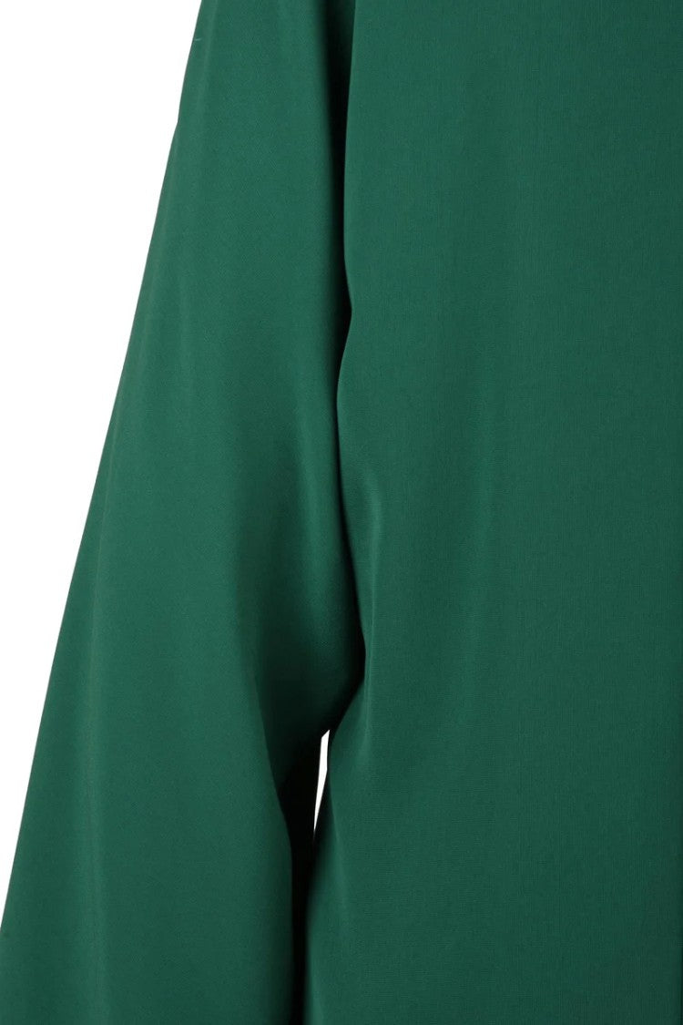 Max Mara Umile Triacetate Blouse - Bottle Green