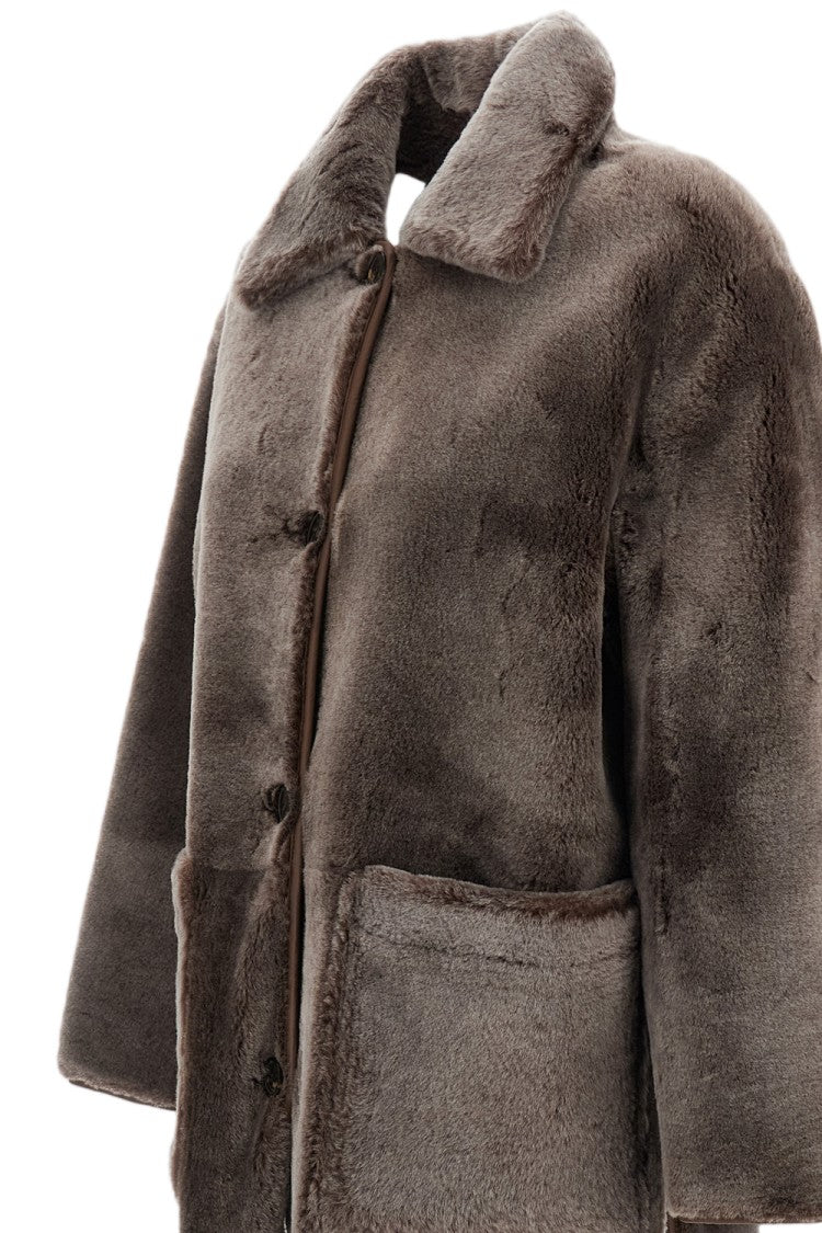 Arma Brown Nicola Shearling Reversible Jacket