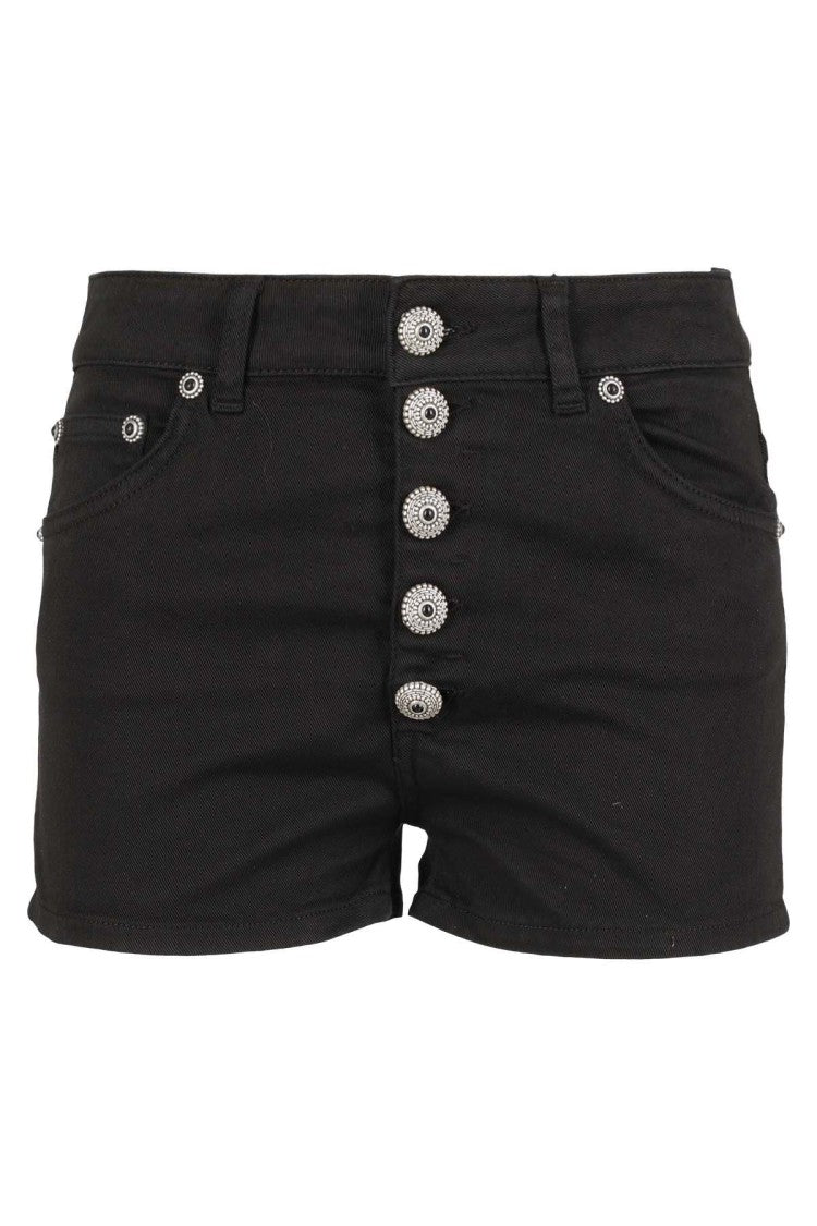 Dondup Shorts With Decorative Jewel Buttons