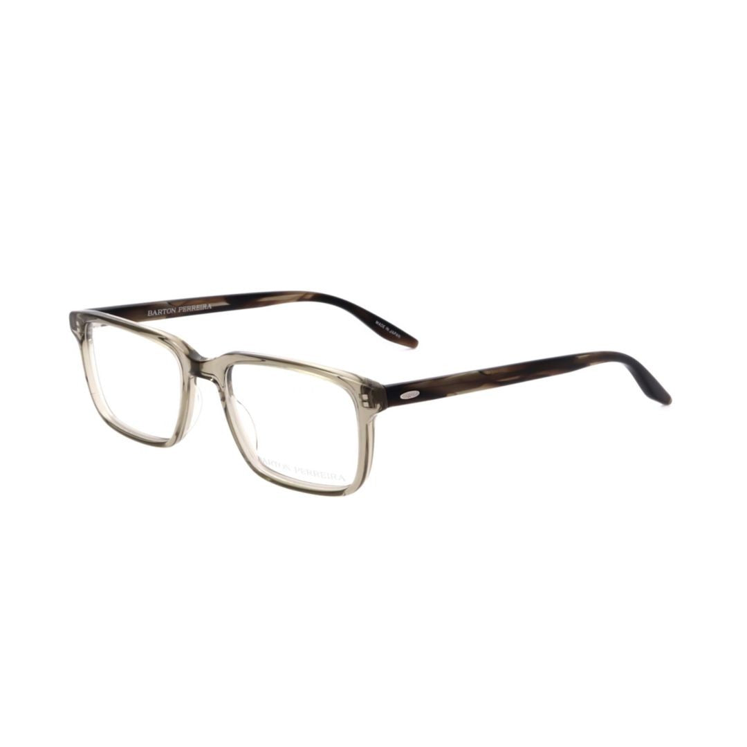 Barton Perreira Bp5023 481Ey Translucent Rectangular Frame Eyeglasses With Tortoiseshell Temples