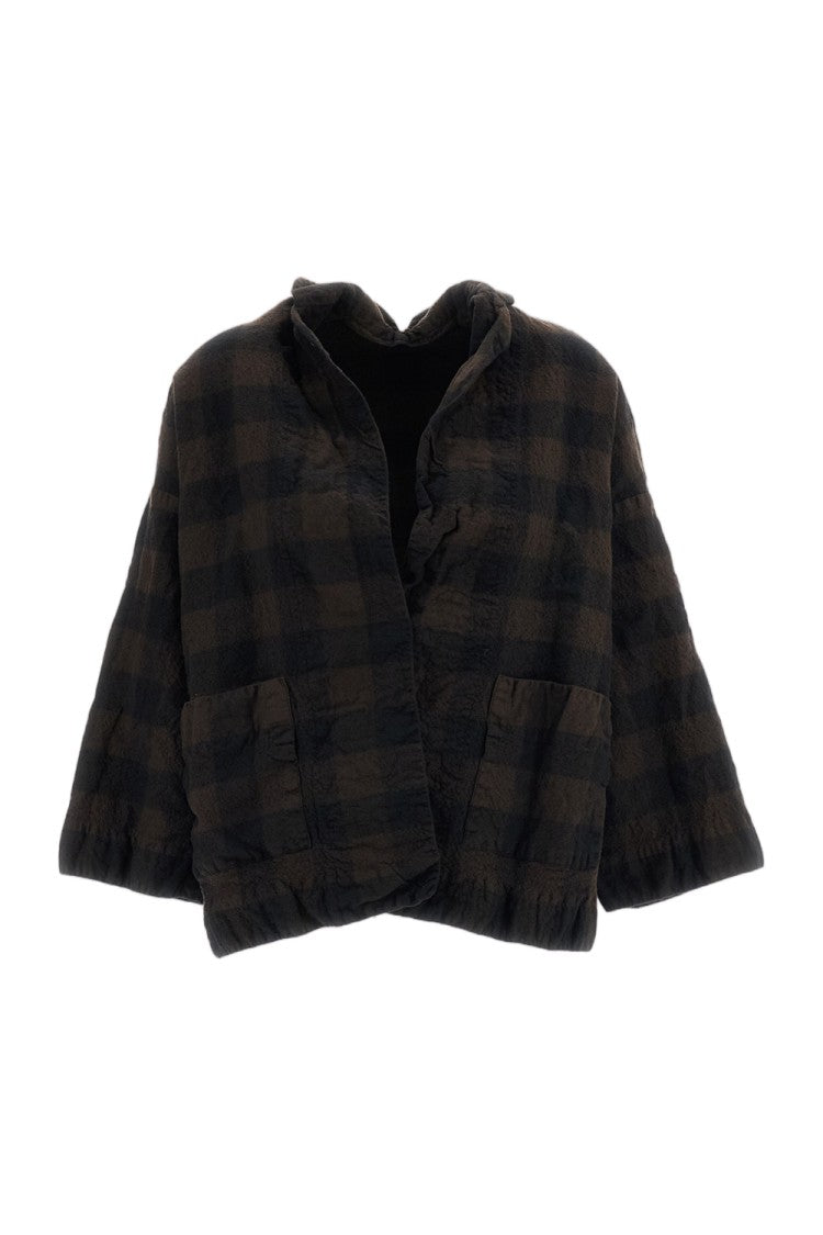 Daniela Gregis Multicolor Gladiolo Check Wool Jacket