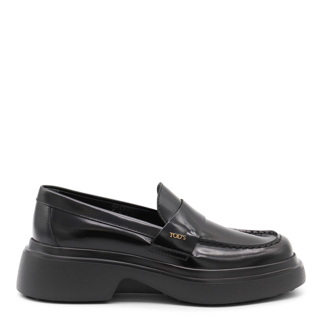 Tod's Black Leather Loafers