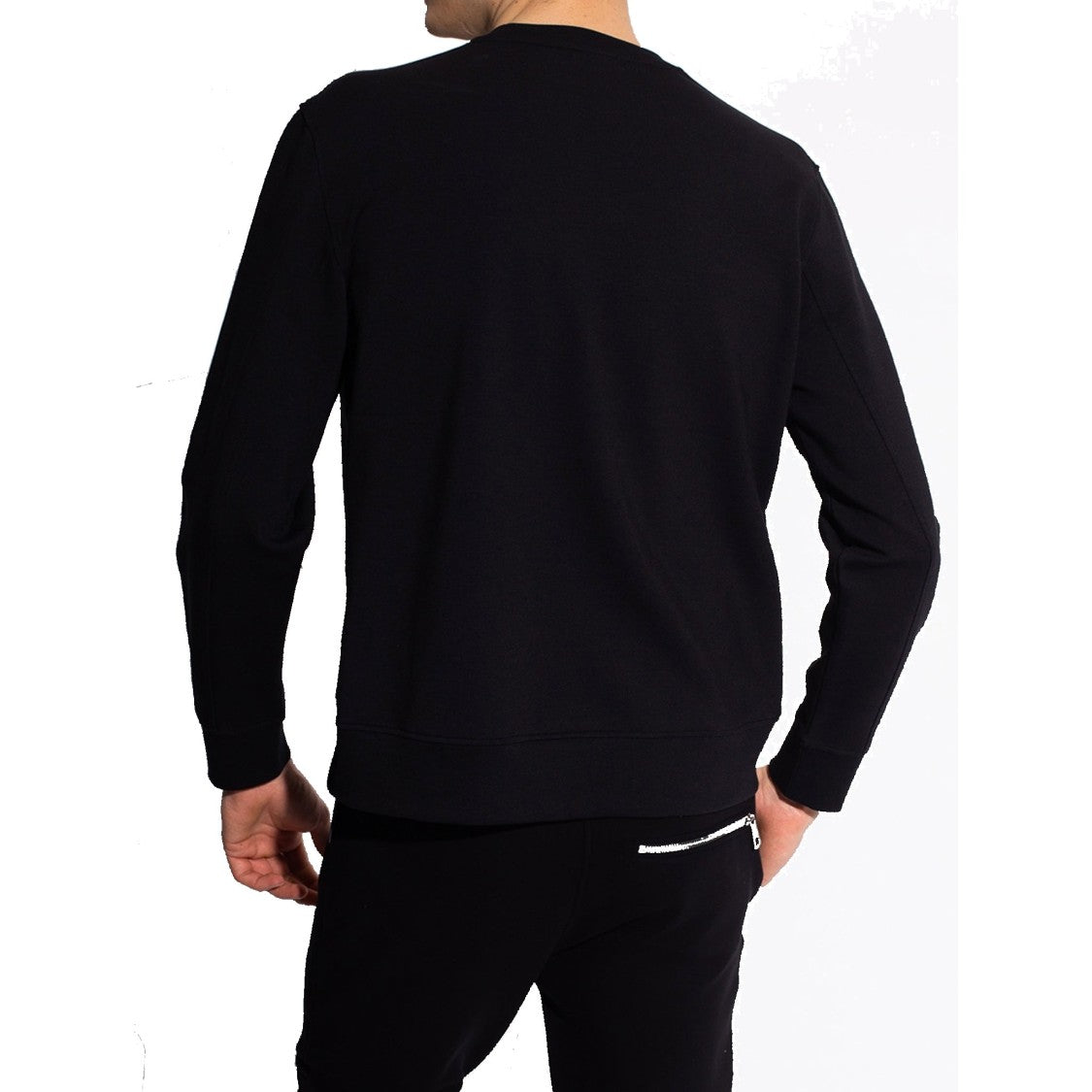 Neil Barrett Black Cotton Blend Logo Sweatshirt