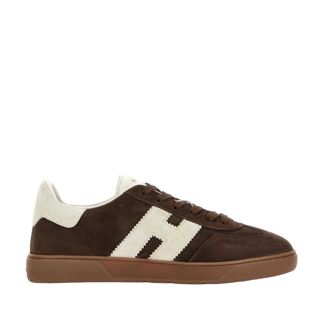 Hogan Brown Cool H Leather Sneakers