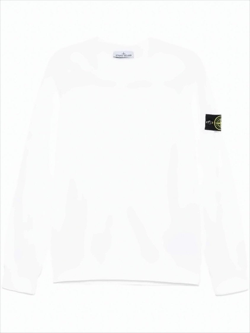Stone Island Long-Sleeve Crewneck Sweatshirt With Compass Logo
