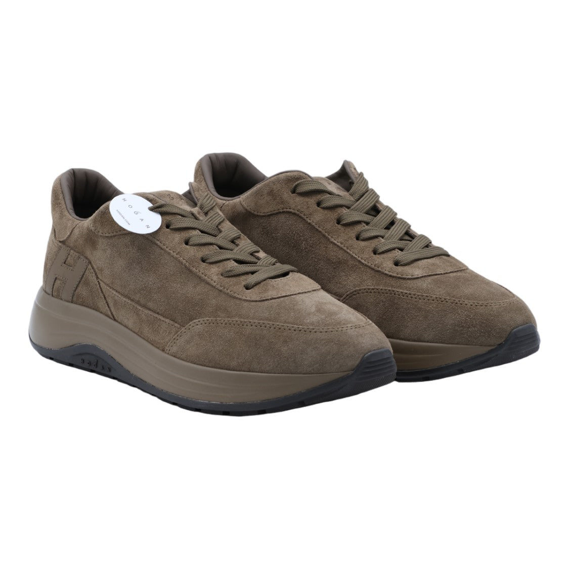 Hogan Suede Embossed-Logo Low-Profile Sneakers