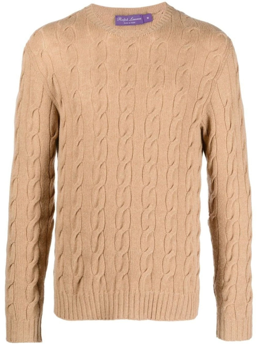 Ralph Lauren X Purple Label Cable Cn Long Sleeve Sweater