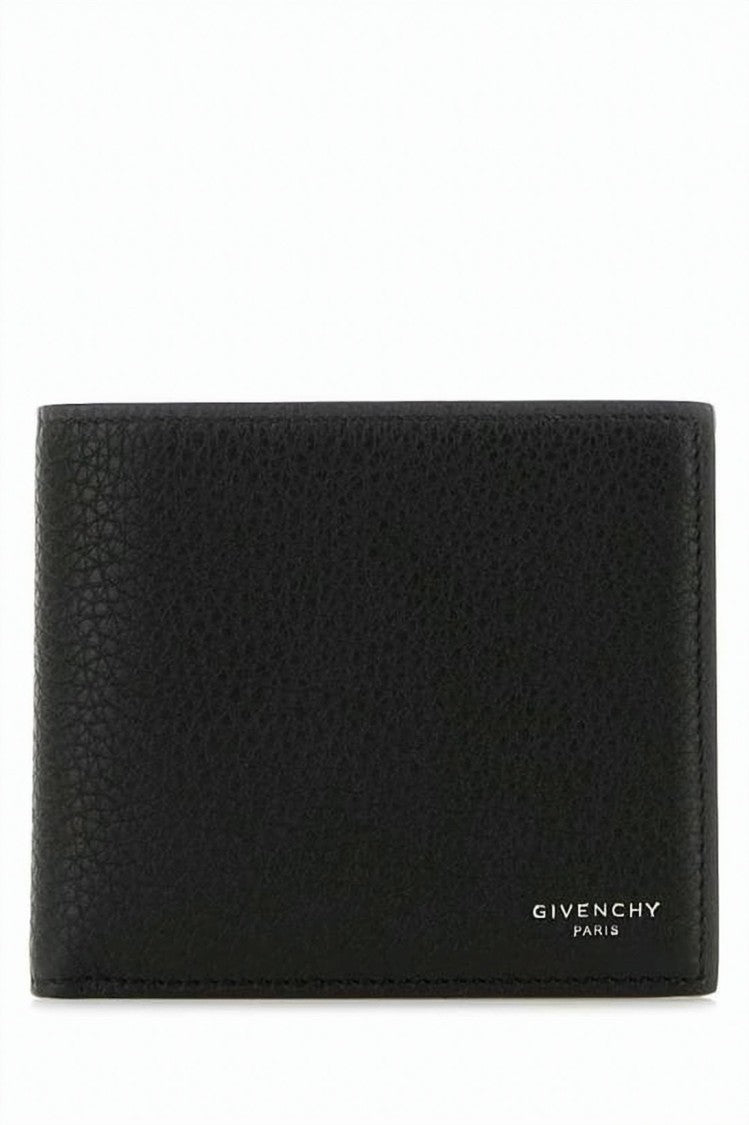 Givenchy Textured Calfskin Bifold Wallet With Discreet Logo