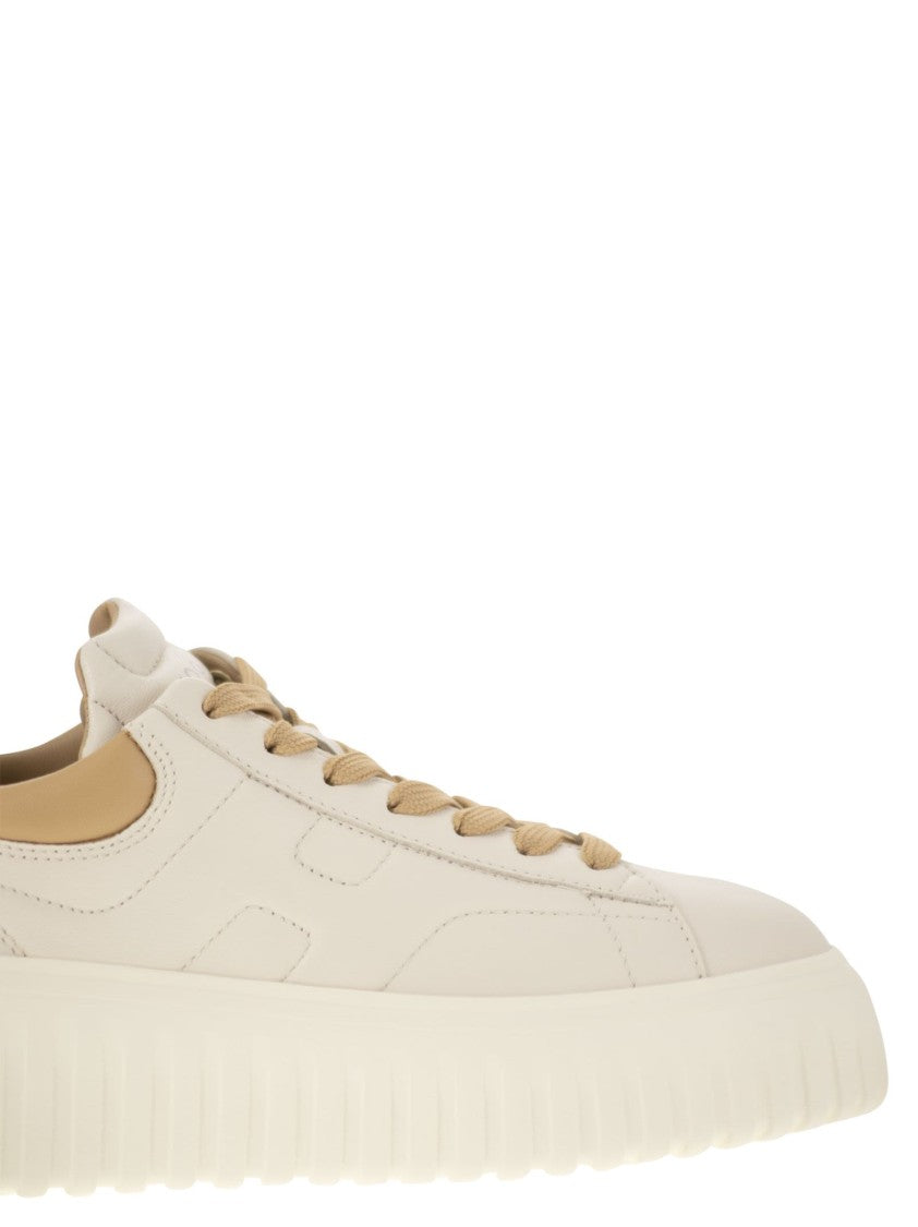 Hogan Nappa Leather H-Stripes Sneakers