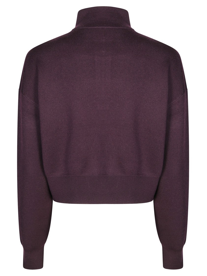Victoria Beckham Fitted Long-Sleeved Top With High Neckline