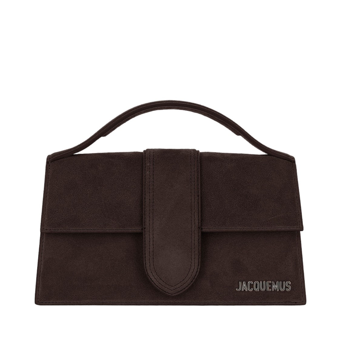 Jacquemus Structured Suede Le Bambino Bag With Refined Closure